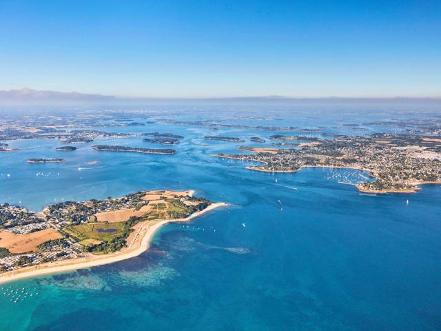 Vue aérienne Golfe du Morbihan - Presqu'île de Rhuys