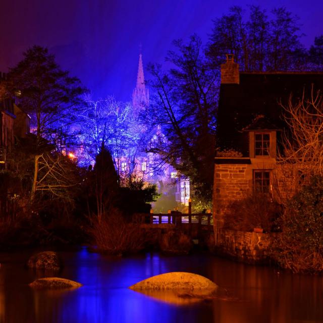 Pont Aven Illuminations Noël© Lydie Pennarbed