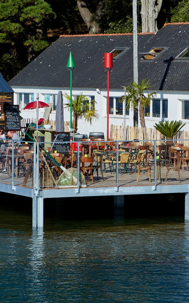 Terrasse de dégustation Huitres Jégat Arradon