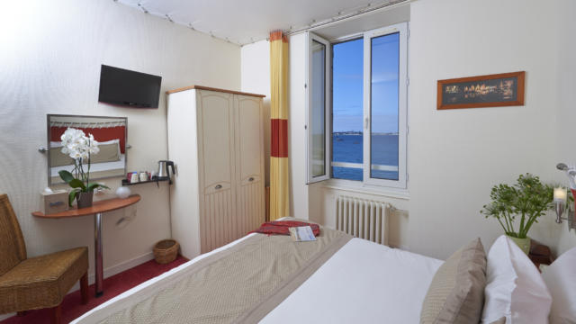 Chambre avec vue mer - Hôtel Aux Tamaris