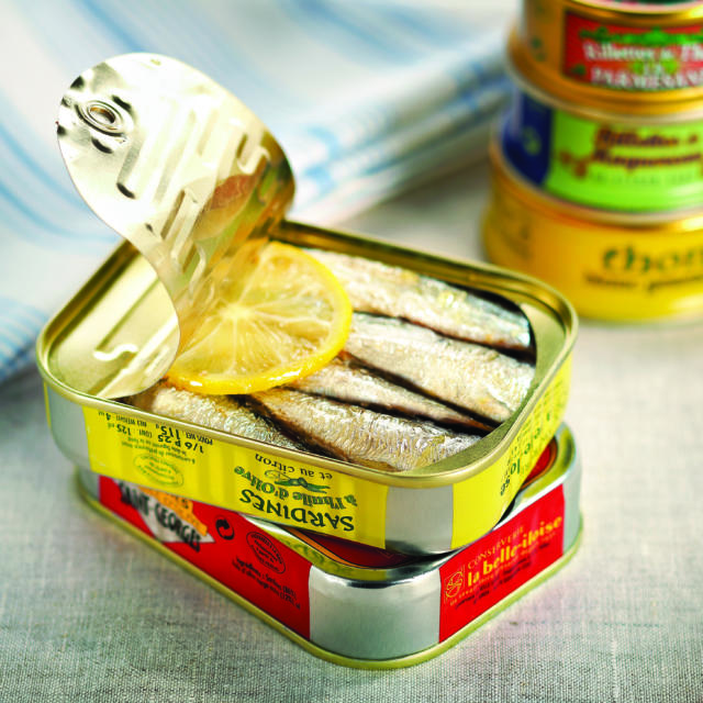 Sardines La Belle-Iloise au citron et à l'huile d'olive
