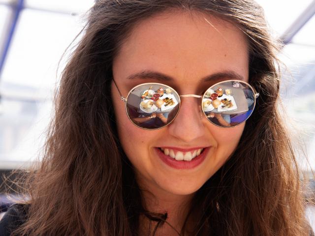 Reflet de plats dans les lunettes Rock'n Toques 2019