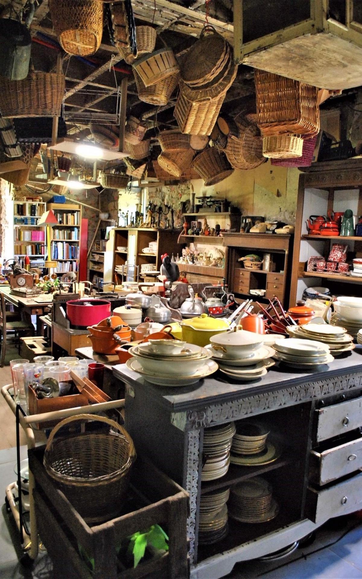Unique antique shops Brittany tourism