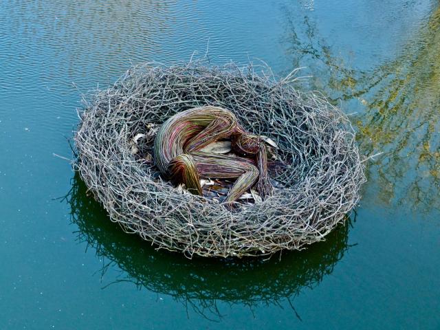 Châteaubourg - Jardin des arts 2021- L'eau, source de vie - Sophie Prestigiacomo & Régis Poisson