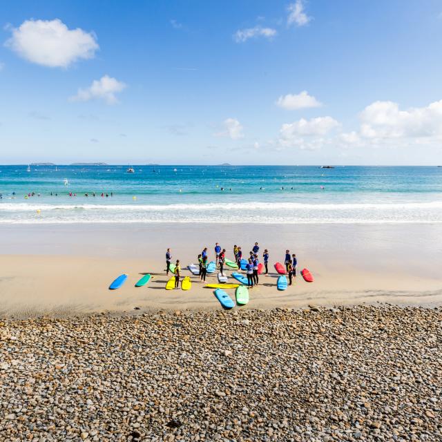 Perros-Guirec - Cours de surf