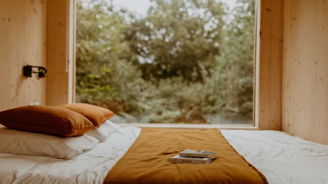 Ferme de Kerbastard - Bubry - Intérieur de la tiny house Parcel