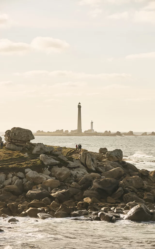 Phare de l'île vierge depuis Beg Monom