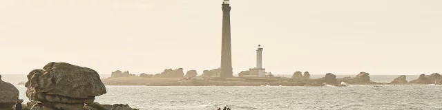 Phare de l'île vierge depuis Beg Monom