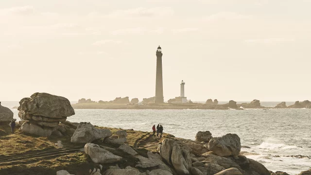 Phare de l'île vierge depuis Beg Monom