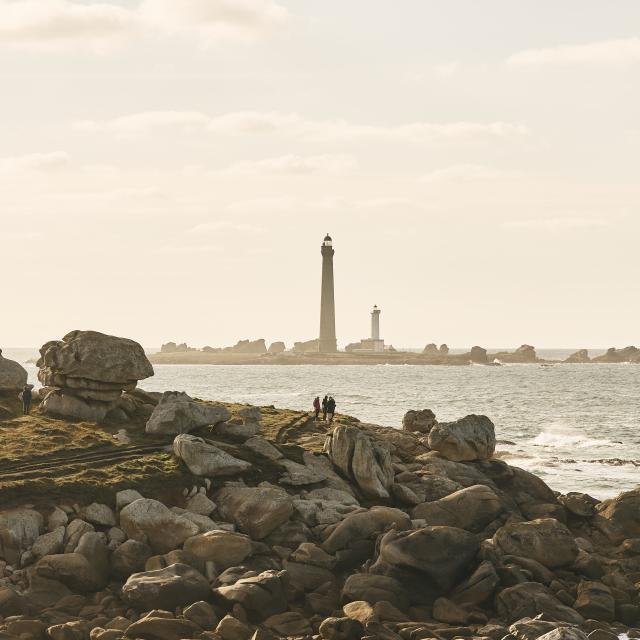 Phare de l'île vierge depuis Beg Monom