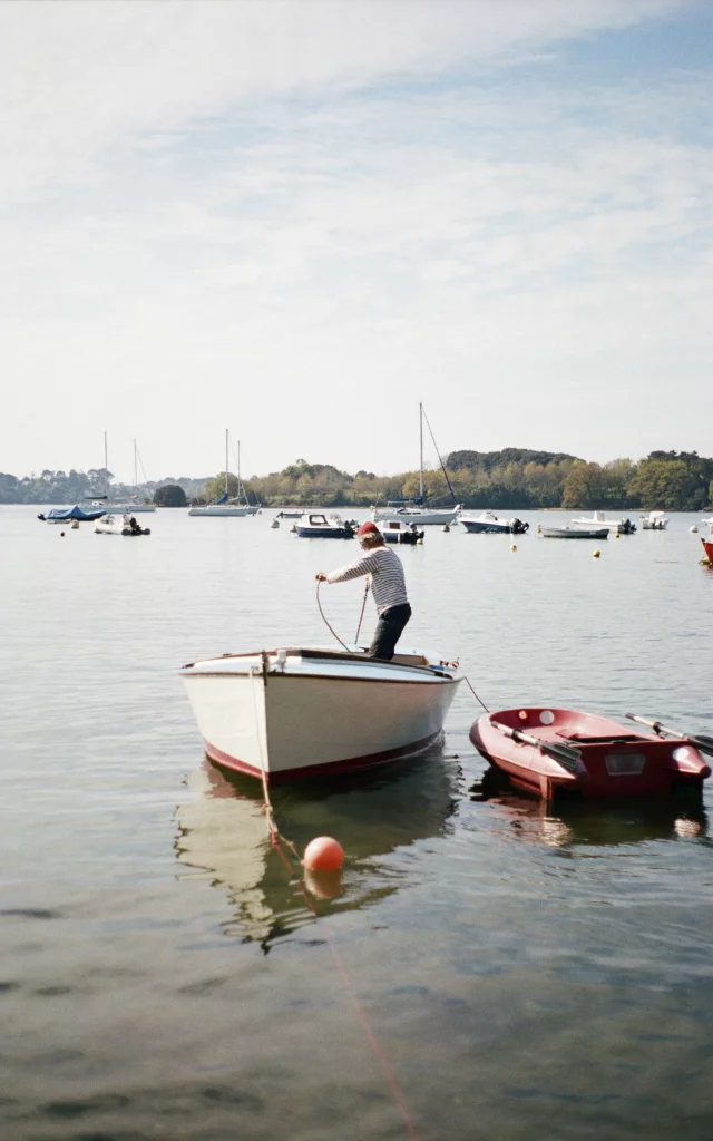 Arradon - Bateau au mouillage