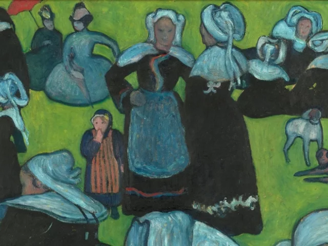 Emile Bernard - Bretonnes dans la prairie